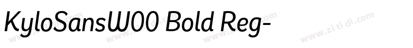 KyloSansW00 Bold Reg字体转换